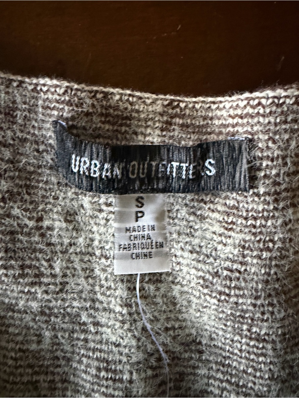 Urban Outfitters Brown & Cream Floral Knit Vest - Picture 3 of 3